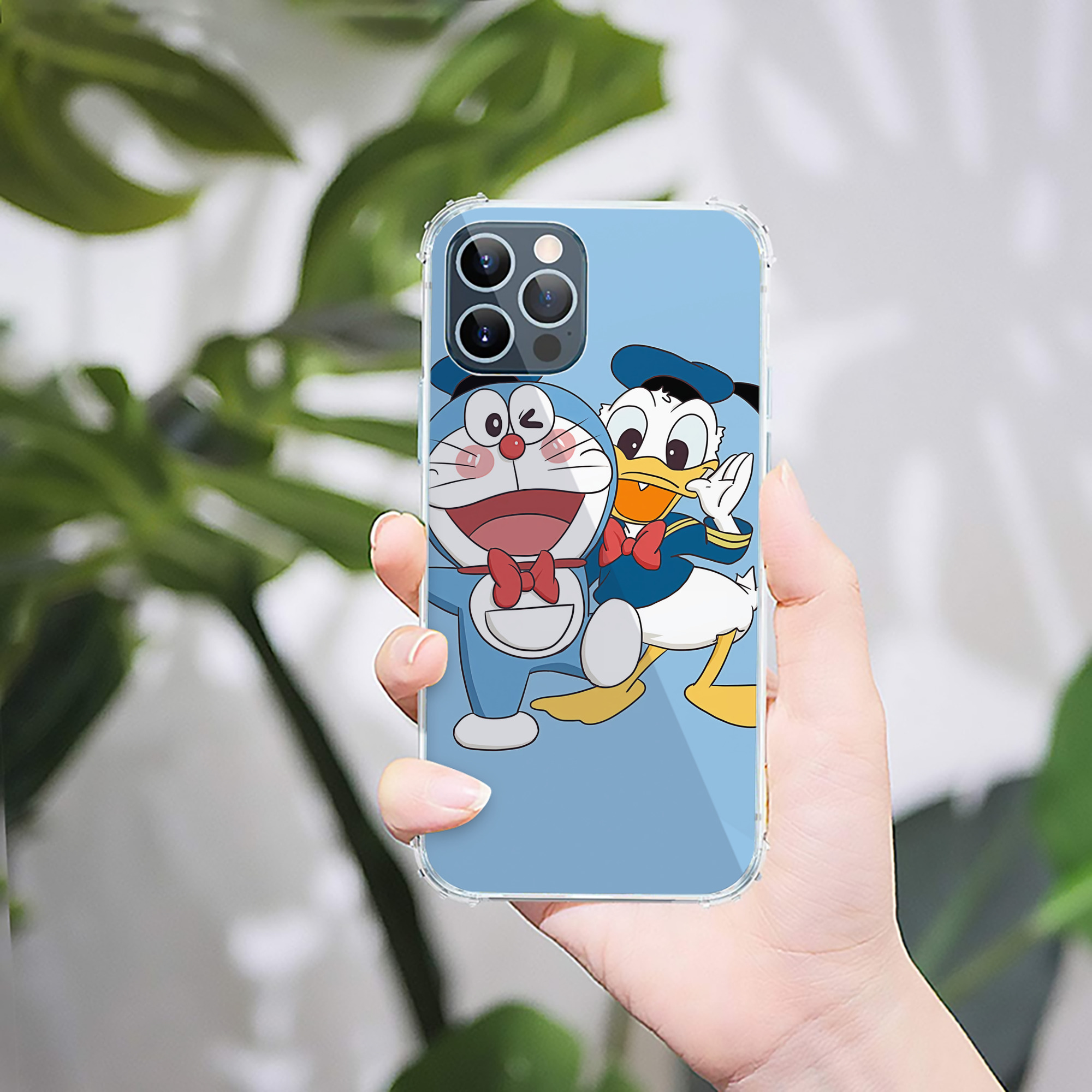 （画像用） ドラえもん Doraemon 【iPhone 12シリーズ対応】透明スマホケース（クリアソフトケース）